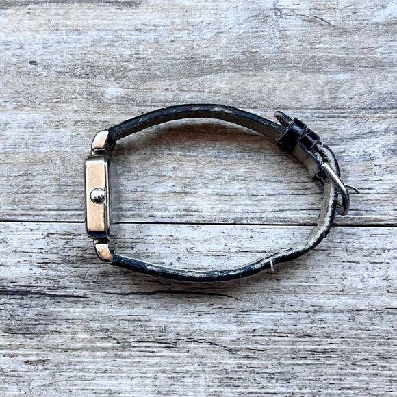 Vintage Carriage by Timex Womens Watch Rectangle Face Brown Black Leather Strap main image 7